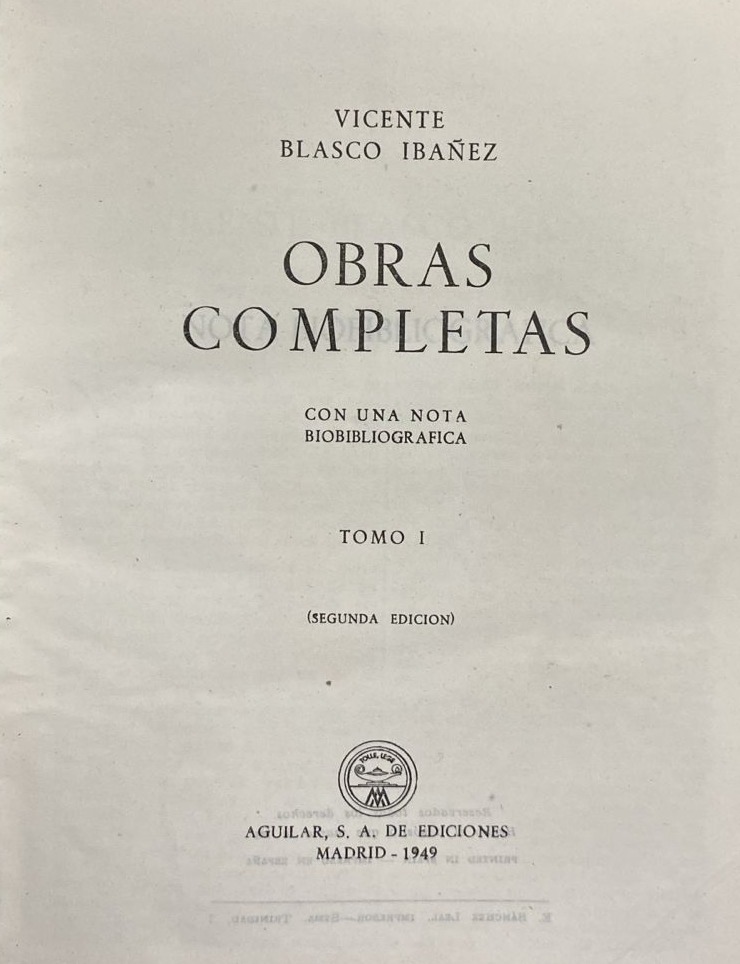 Obras completas. Tomo I