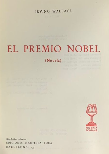 El premio Nobel / Tapa dura